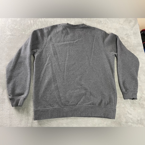 Nike Swoosh Grey Crewneck Sweatshirt Mens XL Embroidered Logo - Picture 14 of 14